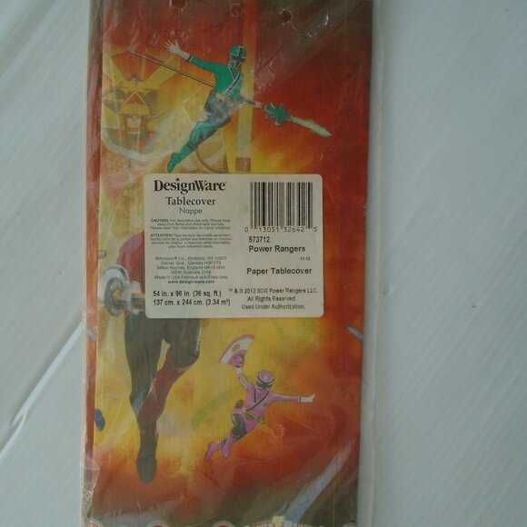 DesignWare Power Rangers Samurai Tablecover Nappe 54 in x 96 in (36 sq ft) - Picture 4 of 5